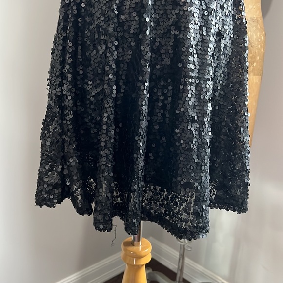 Matte Sequin Holiday Dress - Picture 3 of 10